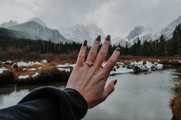 Hiking Engagement photos